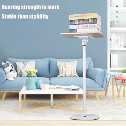 Adjustable Standing Book Stand,Book Reading Stands,Wood Music Sheet，Podium& Bible& Cookbooks Display Stands.Goodbye to Head Down Fatigue Adjustable Viewing Angle (White, 63in) - color: White, size: 63in