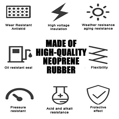NABOWAN Solid Rubber Sheets,Strips,Rolls 1/4" (.250") Thick x 8" Wide x 8" Long (Pack of 2) Neoprene Rubber, Perfect for DIY Gasket Material, Sealing, Liner, Shield, Padding, Mat - size: 8" Wide x 8" Long, style: 1/4" (.250") Thick
