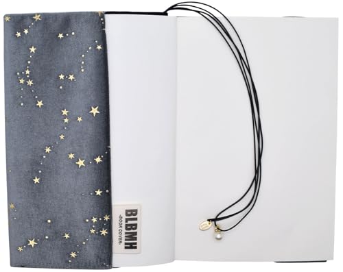 BLBMH 5x8 Book Cover | Handmade Non-Stretch Fabric Sleeve with Bookmark | for Paperback Bible Journal | Privacy Reading Gift for Women - Velvet Grey - color: Velvet Grey