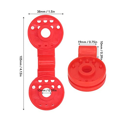 100 Piece Shade Cloth Plastic Clips Mesh Clip,Tarp Clips Shade Cloth Heavy Duty Lock Grip for Sun Shade Net, Anti Bird Netting, Garden Netting, Shade Fabric Accessories - color: Red