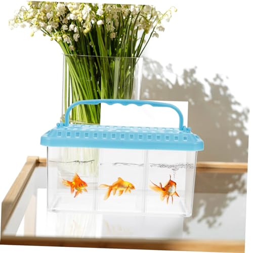 VICASKY Transparent Fish Breeding Box Multi Functional Isolation Tank for Fish Betta Shrimp Design for Easy Observation Aquarium Breeder Container