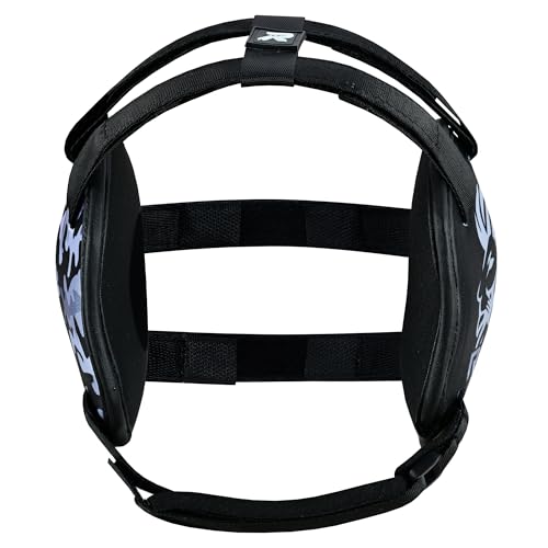 ROAR-INT Kid's Ear Guard BJJ Grappling Head Guard Adjustable Wrestling Headgear for Boys and Girls Earguard MMA Jiu Jitsu (Grey-Camo) - color: Grey-camo