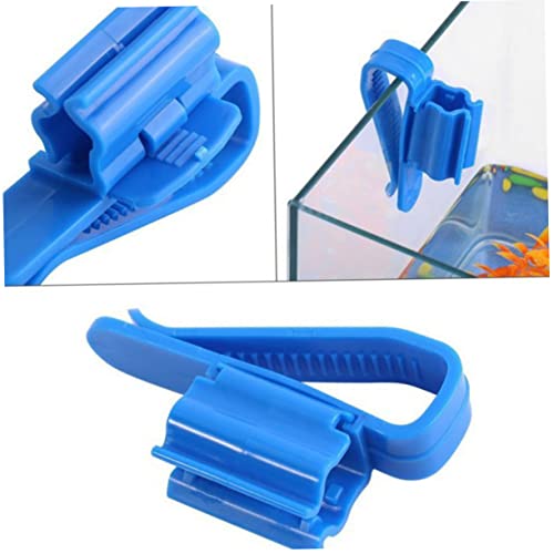 2pcs Aquarium Filtration Hose Clip Pipe Holder for Easy Cleaning and Water Change Fish Tanks and Buckets - size: 8.5*1.8CM