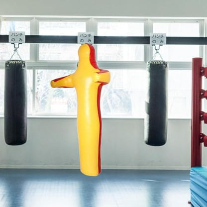 Grappling Dummy Wrestling Dummy Unfilled Jiu Punching Bag Throwing Judo Dummy Bag for Kickboxing Judo Karate - color: Yellow 150cm