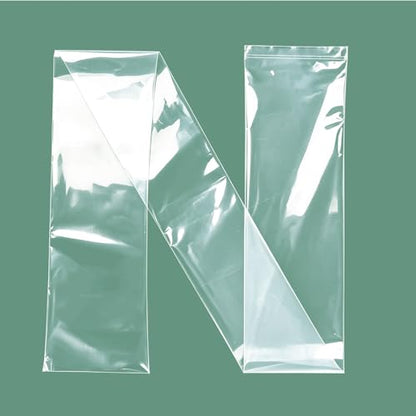 Plastic Poster Sleeves, 20 Pack 6 x 50 Inch Acid-Free Clear Storage Bag, Waterproof Flat Open Poly Long Narrow Tube for Blueprint, Collection, Painting Artwork, Fishing Rod and Umbrella, 2Mil - size: 6 x 50 Inch