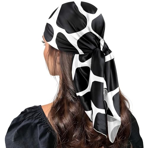 Head Scarf for Women,35" Large Square Hair Scarves Bandana Fashion Neck Scarf - color: Color 9