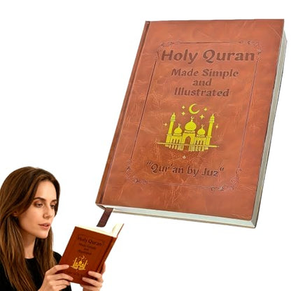 The Quran Journey – Holy Quran Made Simple and Illustrated, Easy Tafsir with Thematic Breakdown of All 114 Surahs, Complete Study & Reflection Guide for Beginners Reverts Daily Prayer
