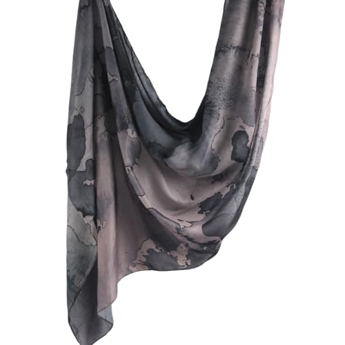 ZGMYC Watercolour Floral Printed Hijab Scarf for Women Soft Modal Cotton Instant Hijab Head Wraps Shawls Long Scarves - color: Color 5