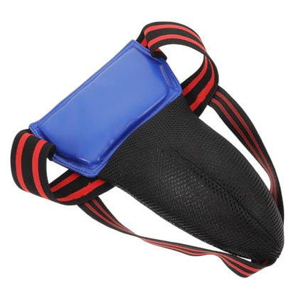 Abaodam Groin Protector Sports Martial Arts Groin Guard Boxing Sparring Gear Blue Training Cup for Karate Taekwondo Combat