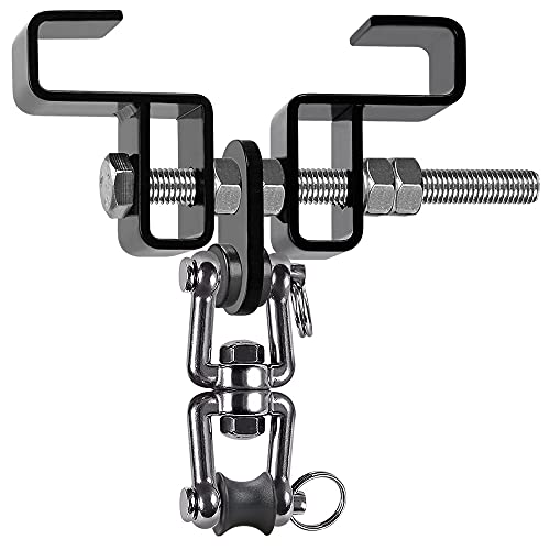 SELEWARE Boxing Punching Bag Hanger, Heavy Bag Hanger Bracket for Heavy Bag Boxing Muay Thai Training Hardware - color: I Beam Clamp with Open Swivel