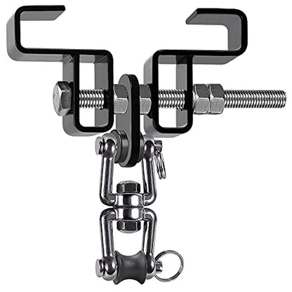 SELEWARE Boxing Punching Bag Hanger, Heavy Bag Hanger Bracket for Heavy Bag Boxing Muay Thai Training Hardware - color: I Beam Clamp with Open Swivel