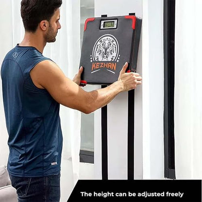 Thickened Boxing Strength Tester，Punch Force Sensor，Boxing Training Equipment ，Voice Broadcast，Adjustable Height Wall Mounted， for Adult Kid Karate Training Sanda Taekwondo