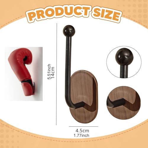 Wall Mounted Boxing Glove Holder, Easy to Install Boxing Glove Wall Hooks, Boxing Gloves Drying Stand