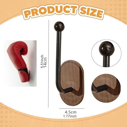 Wall Mounted Boxing Glove Holder, Easy to Install Boxing Glove Wall Hooks, Boxing Gloves Drying Stand