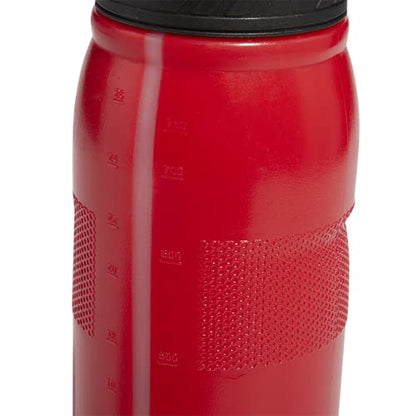 adidas 750 ML (28 oz) Stadium Refillable Plastic Sport Water Bottle - color: Scarlet Red/Black