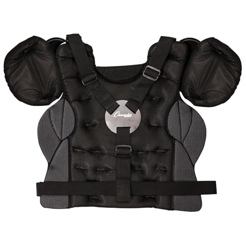 Champion Sports 13" Outside Plastic Shield Pro Model Umpire Chest Protector - Soft Foam Padded Chest Protector - Adult