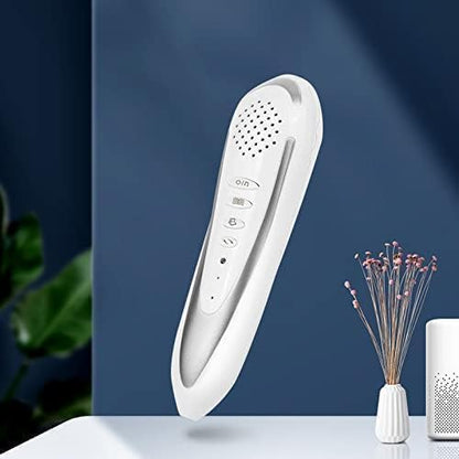Quran Reading Pen 32GB Didital Quran Reader Translator with Multilingual 25 Reciters, Rechargeable Talking Reader for Quran Muslims Gift Ramadan Islamic Gift (Without Book) (Silver)