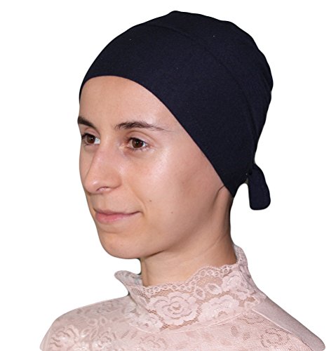 Modefa Firdevs Luxury Jersey Islamic Turkish Hijab Underscarf Cap Bonnet - color: Navy Blue