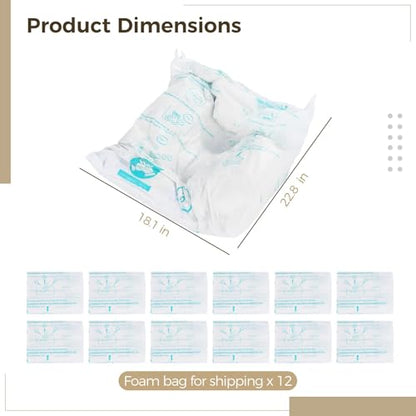 Foam Bags For Shipping 12 PCS 18×23 Inch, Handy Temperature-Activated Expanding Pouches, Instant Pack Quick Packaging - Protective Parcel Solution - color: 12 PCS, size: 23 × 18 inch
