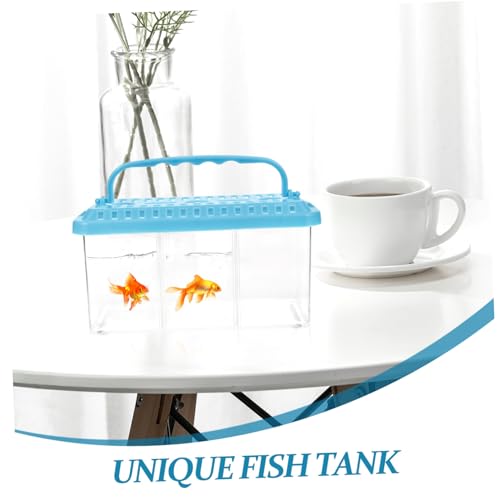 TOYANDONA Transparent Fish Breeding Tank Isolation Box Removable Divider for Betta Fish Safe Feeding System for Breeding and Isolation Aquariums