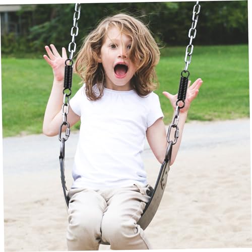 1set Hammock Chair Swing Spring Set Heavy Duty Metal Spring Accessory for Outdoor and Indoor Use Rotating Adapter for Porches Sandbags