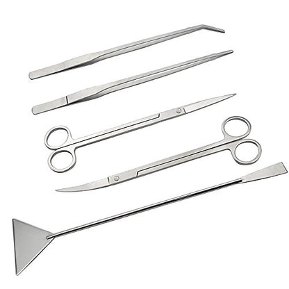 Stainless Steel Aquarium Tank Aquatic Plant Tools Sets (5 in 1)