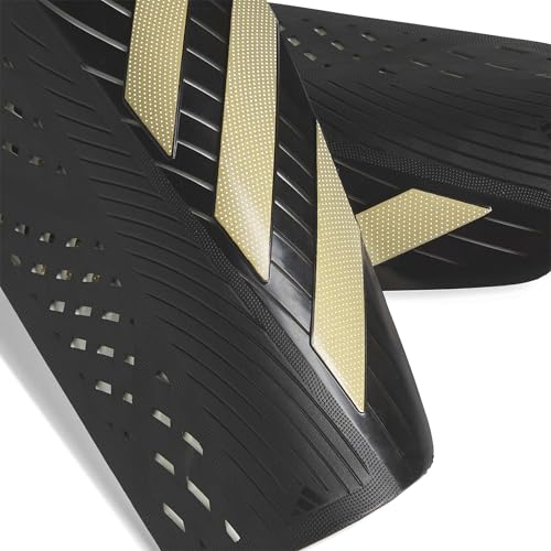 adidas Unisex Adult Tiro Soccer Shin Guards - color: Black/Gold Metallic/Club, size: Small
