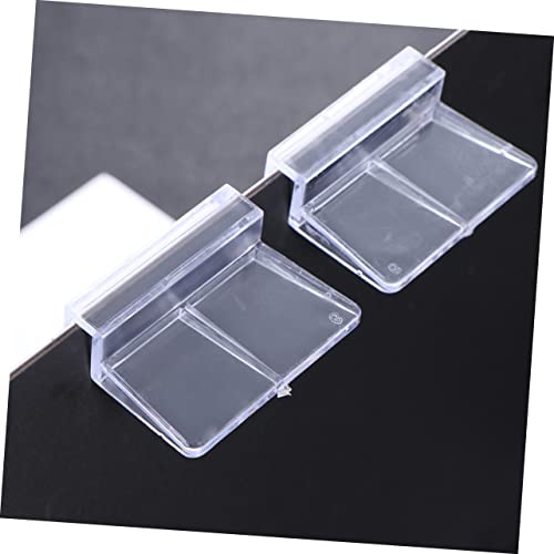 10pcs Acrylic Aquarium Brackets Fish Tank Cover Support Holders Clear Practical Rack for Glass Tanks Safe for Fish and Small Pets