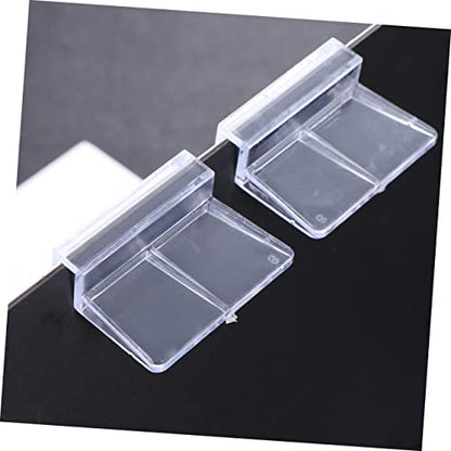 10pcs Acrylic Aquarium Brackets Fish Tank Cover Support Holders Clear Practical Rack for Glass Tanks Safe for Fish and Small Pets