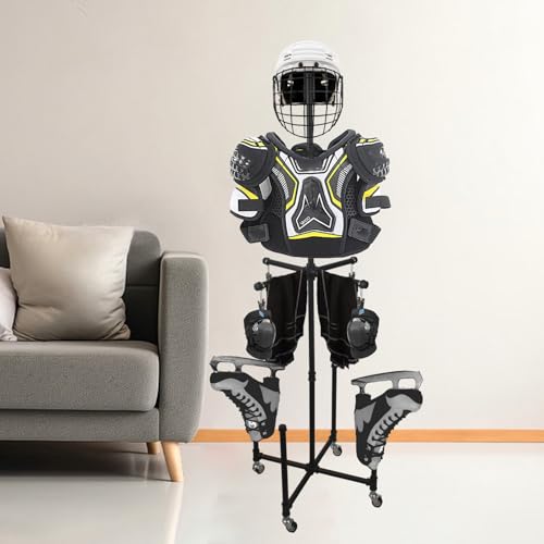 Hockey Drying Rack,Hockey Gear Drying Rack,Hockey Equipment Rack,Hockey Equipment Drying Stands,Tactical Work Gear Rack,Ice Hockey Stands,Hockey Stand,Hockey Equipment Dryer Rack(Black