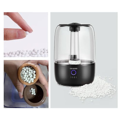 200 Gram Humidifier Cleaner Refill Replacement Nano Silver Ceramic Cleaning Ball for Humidifiers Demineralization Cartridge Containers Filters Fish Tank Purifies Water Eliminates Dust Odor
