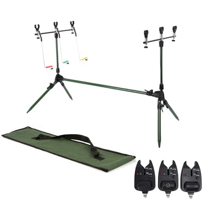 Lixada Adjustable Retractable Carp Fishing Rod Pod Stand Holder