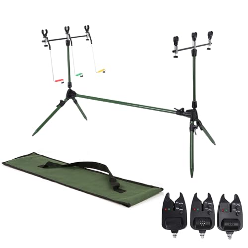 Lixada Adjustable Retractable Carp Fishing Rod Pod Stand Holder