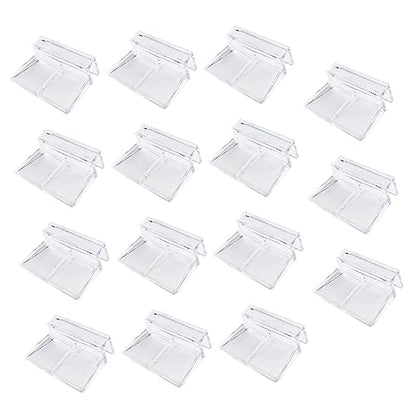 BESPORTBLE 15pcs Aquarium Rack Holder Acrylic Fish Tank Cover Clips Goldfish Tank Accessories