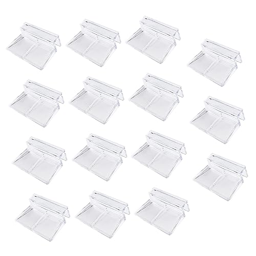 BESPORTBLE 15pcs Aquarium Rack Holder Acrylic Fish Tank Cover Clips Goldfish Tank Accessories