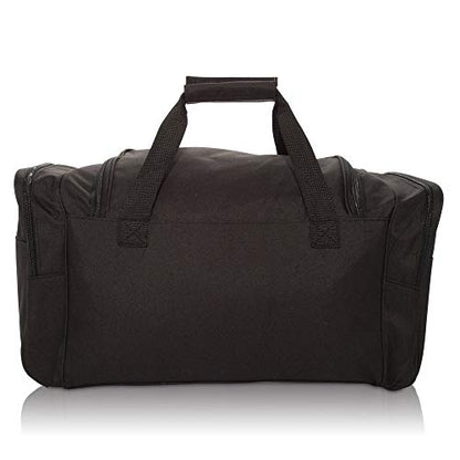 DALIX Signature Travel or Gym Duffle Bag in (Black, Gray, Navy Blue Red) - color: Black