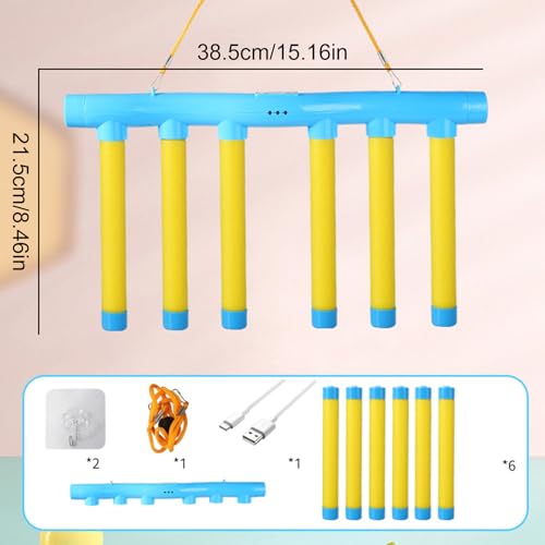 Reflective Drop Stick Challenge, Drop The Stick Game, Catch All DRO p Sticks Game, Hand Speed Challenge Ga me, Hand Eye Coordination Reaction Training Toy, Adjustable Speed, 3 Adjustable Speeds - color: Yellow