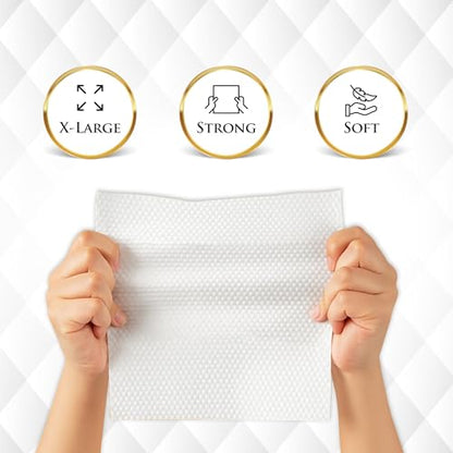 [Bulk 240-Count] 60 Count x 4 Packs – Biodegradable Dry Ablution Towels – Islamic Prayer Accessory for Home, Mosque, Travel – Pairs with Prayer Beads, Mats & Qibla Compass