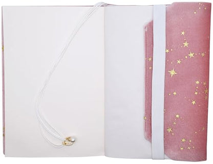 BLBMH 5x8 Book Cover | Handmade Non-Stretch Fabric Sleeve with Bookmark | for Paperback Bible Journal | Privacy Reading Gift for Women - Velvet Pink - color: Velvet Pink