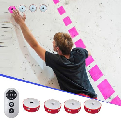 Sports Agility Light, Agility Training Light, USB Charging, Lasts 10 Hours, 10cm Height Sensing Distance, 4 Light Colors, 4 Modes, 270 Degree Viewable Angle Improve Reflex - color: Red-4P