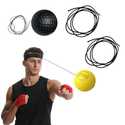 10 Pack Boxing Reflex Ball Elastic Cord Replacement Stretchy String Stretch Shock Cord for Boxing Reflex Ball Headband Boxing Training Ball Headbands Reaction Punching Speed Ball Head Band