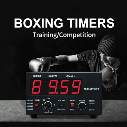 Professional Boxing Interval Timer - Gym Clock with 30S-10min Workout & 0/30/60S Rest, Perfect for Training, Fitness, and Workouts - Blue Gym Timer - size: Blue
