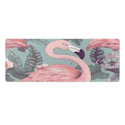 Large Size Gaming Mouse Pad Flamingo2 Desk Mat Non-Slip Base Waterproof Desktop Writing Pad for Office Home - color: Flamingo2, size: 30x80cm