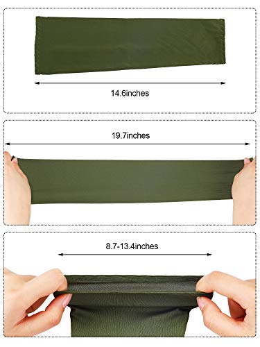 Bememo 12 Pairs UV Sun Protection Arm Sleeves for Men Women to Cover Arms Cooling Ice Silk Breathable Compression Sleeves for Men Golf Outside Sports Work
