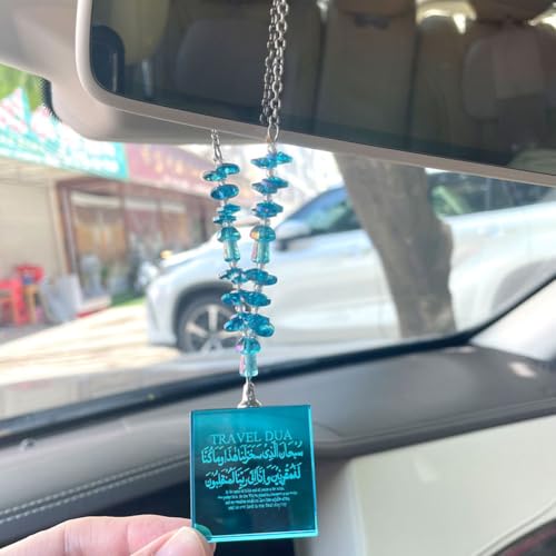 Islam Blue Crystal Beads Travel Dua Arabic car Hanging car Pendant