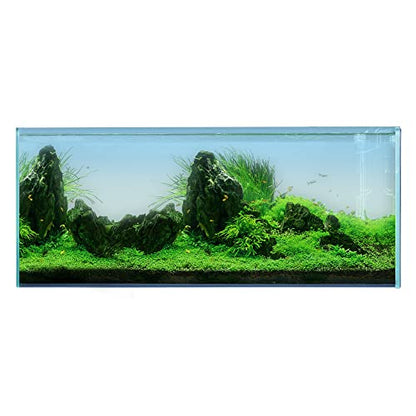 120P 72.2 Gallon Rimless Low Iron Aquarium Fish Tank, W47.2 × D19.7 × H19.7 (120x50x50cm) 12mm Thickness with Black Nano Foam Leveling mat Included - size: 72.2Gal W47.2 × D19.7 × H19.7 (120x50x50cm)
