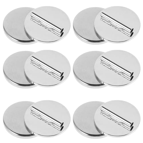 6pc Magnetic Pin Backs, Brooch Converter and Magnetic Brooch Holder for Clothing, Scarf, Shawl and Lapel Pins