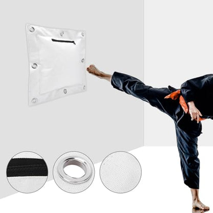 Wall Punching Bag, Sand Bag Wing Chun Kung Fu Wall Bag Kick Boxing Striking Canvas Punch Bag Empty Striking Sand Bag for Sanda Training - size: Medium