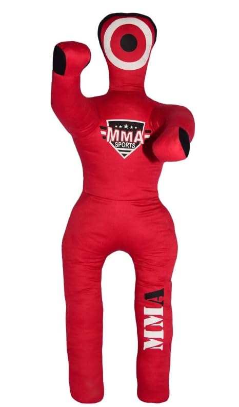 Kids Grappling Standing Dummy - Unfilled – Wrestling, Jiu-Jitsu, MMA Training Dummy with Moveable Arms and Legs – Durable Polyester Fabric - color: Grey-Stand, size: 3 ft-36 Inch