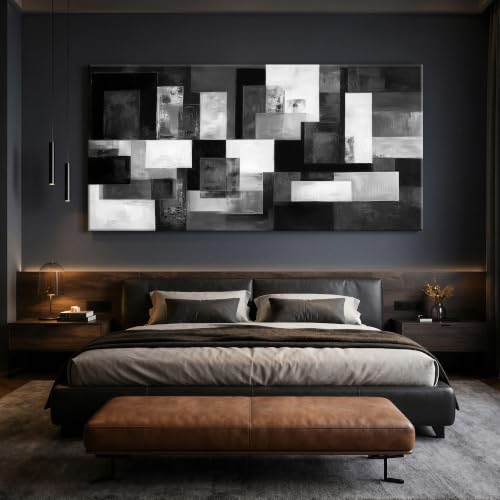 FanseeArt Gray Wall Art Abstract Wall Poster for Office